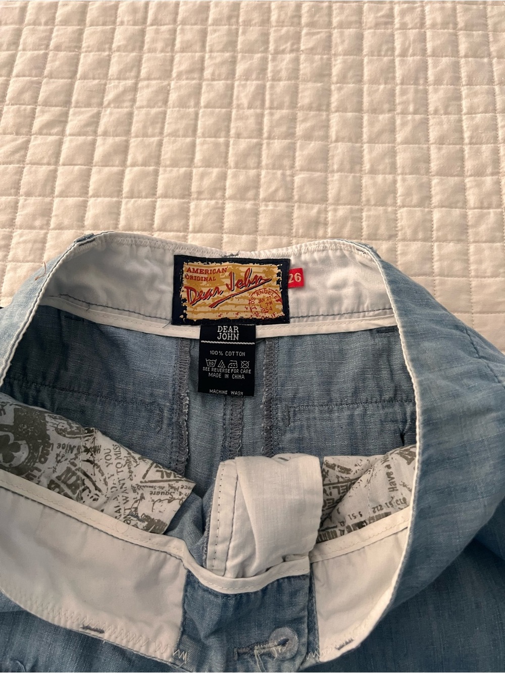 Dear John Light Blue Denim Jean Shorts - Picture 2 of 4